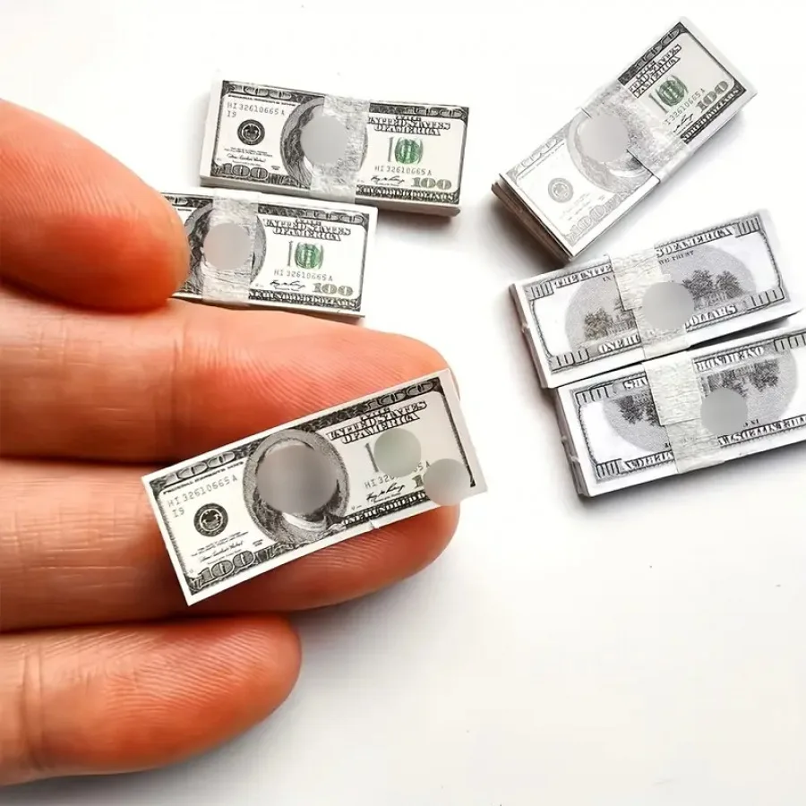 Realistisches Minigeld für Puppenhausszenen |   Miniatur-Papierrechnungen |   Puppenhaus- und BJD-Puppenzubehör