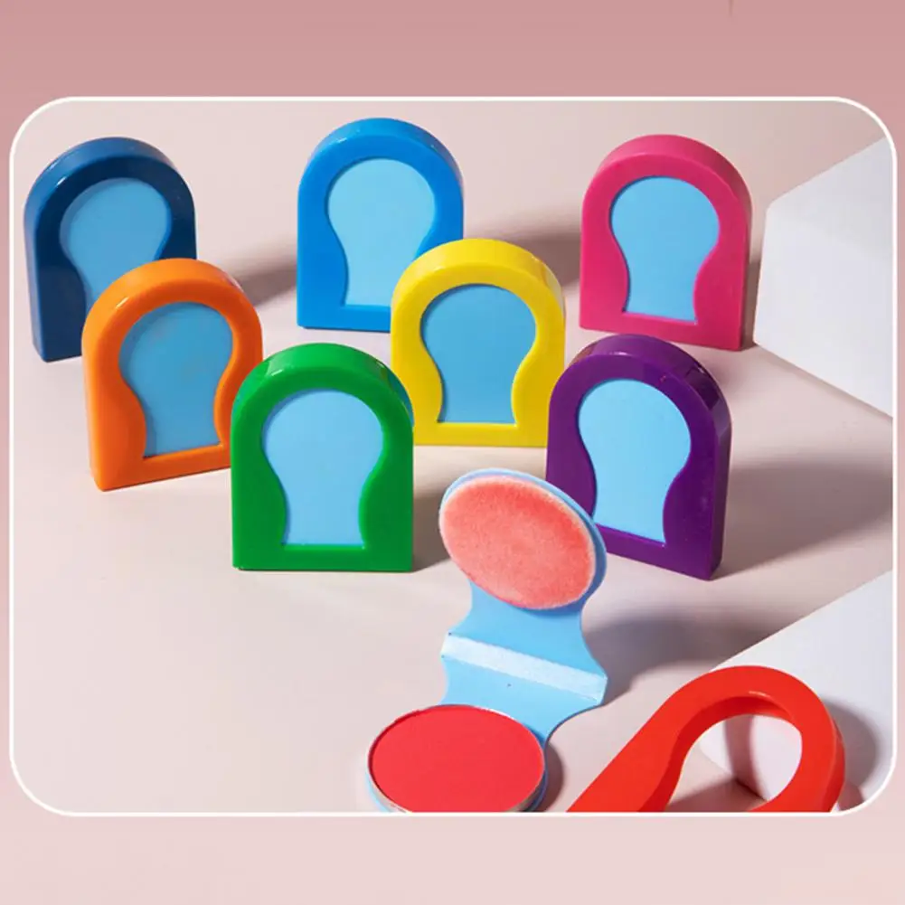 

1/8Pcs 8 Colors Temporary Hair Chalk Washable Disposable Hair Dye Pressed Powder Hair Coloring Powder Box Halloween Cosplay 95