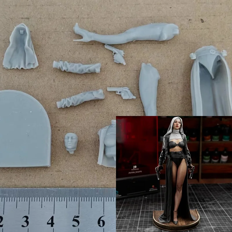 

Warrior Nun Full Resin Figures Model Kit 1/24 Scale Unpainted Unassembled Toys