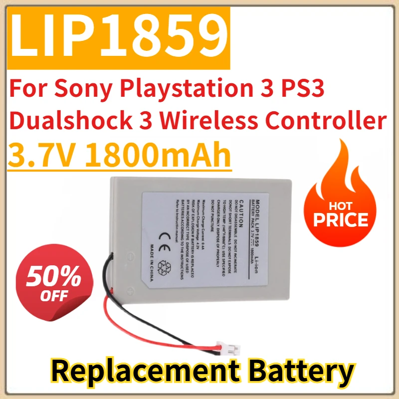 

New Replacement Battery 3.7V 1800mAh LIP1859 for Sony Playstation 3 PS3 Dualshock 3 Wireless Controller