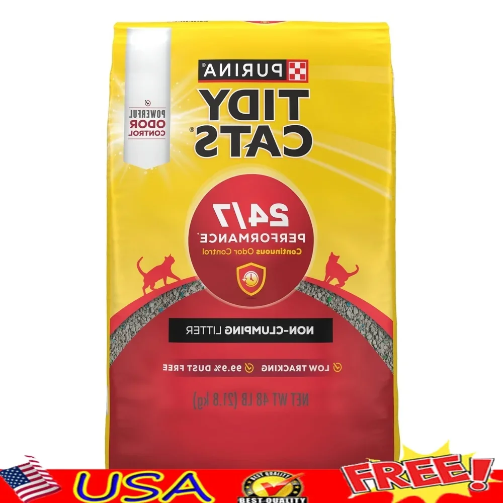 نفايات القطط غير المكتملة 24/7 أداء متعدد للتحكم في رائحة القطط منخفضة الغبار نظيفة الكتان رائحة 48 رطل حقيبة 99.9% خالية من الغبار