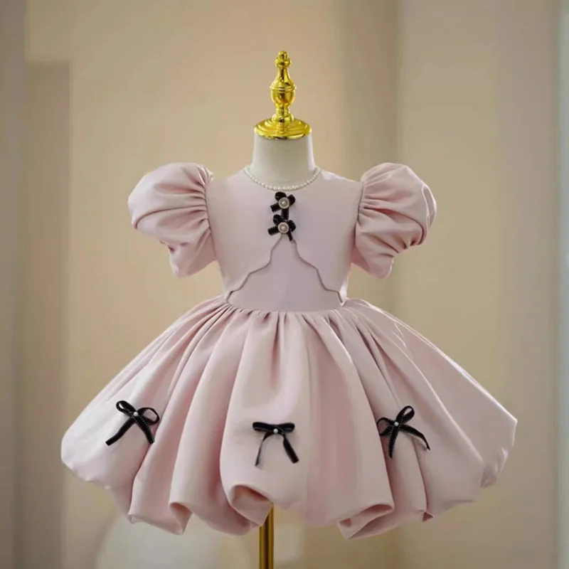 

Children's Princess Host Birthday Party Flower Wedding Little Girl Dress Girls Piano Performance Costume