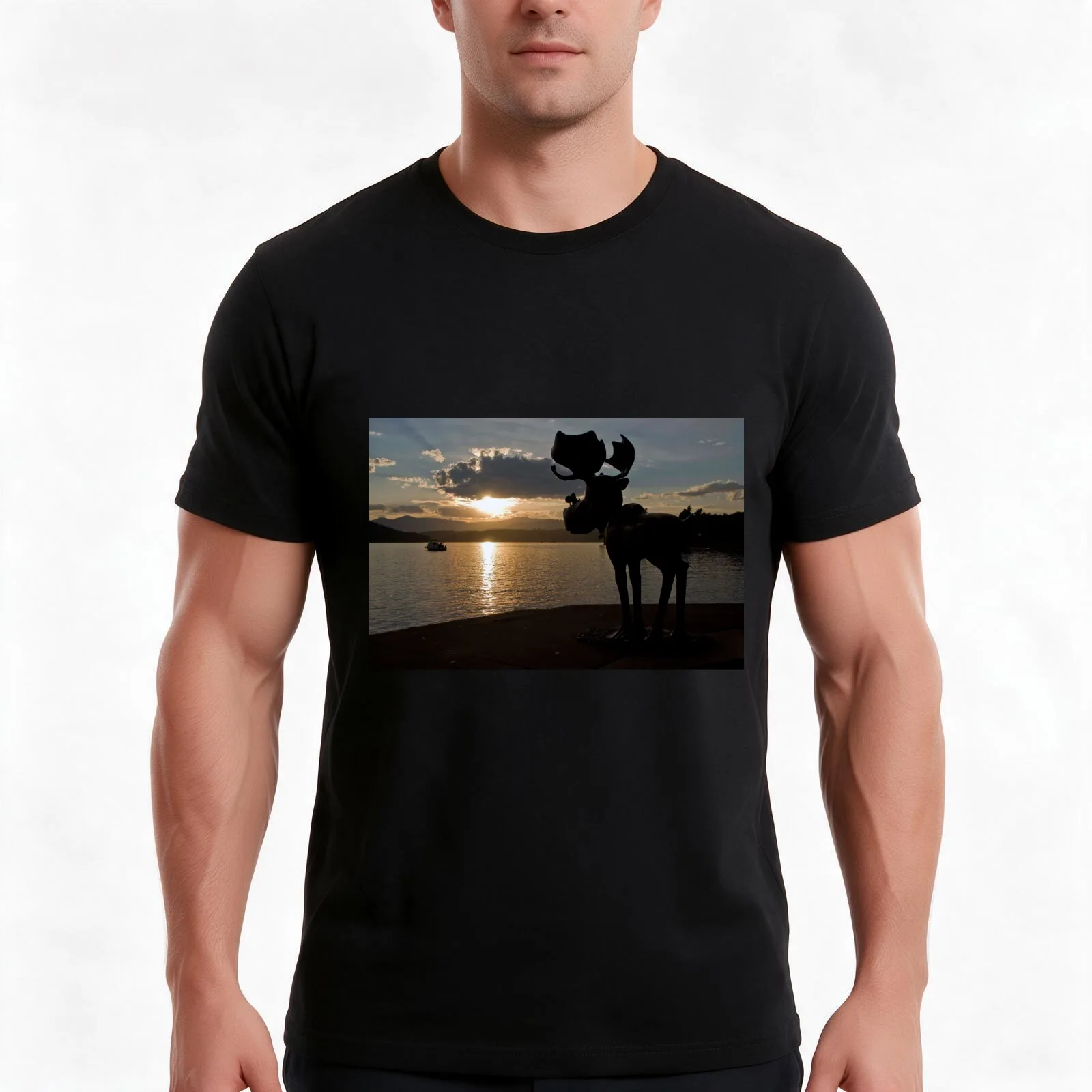 Coeur D'Alene T-Shirt Summer Casual Cotton Tee Oversized Streetwear Tops Vintage Graphic Print Loose Fit Short Sleeve