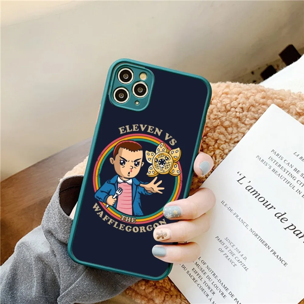 Stranger Things For iPhone 14 X XR XS 7 8 Plus 11 12 13 pro MAX 13mini Matte Shockproof Case