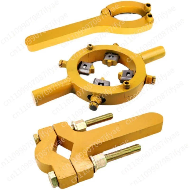 Excavator cylinder removal wrench for oil seal four-claw maintenance special universal piston two-claw movable head