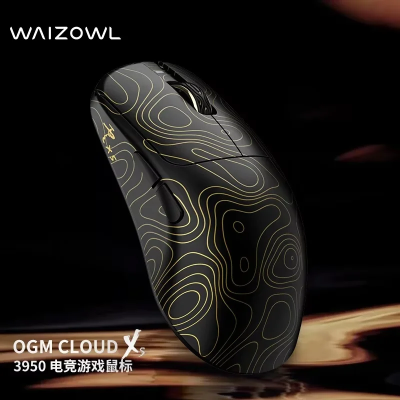 ماوس ألعاب Waizowl OGM Cloud XS خفيف الوزن مع مستشعر Paw3950 3-وضع ملحقات Esports FPS اللاسلكية هدية لمكتب الكمبيوتر