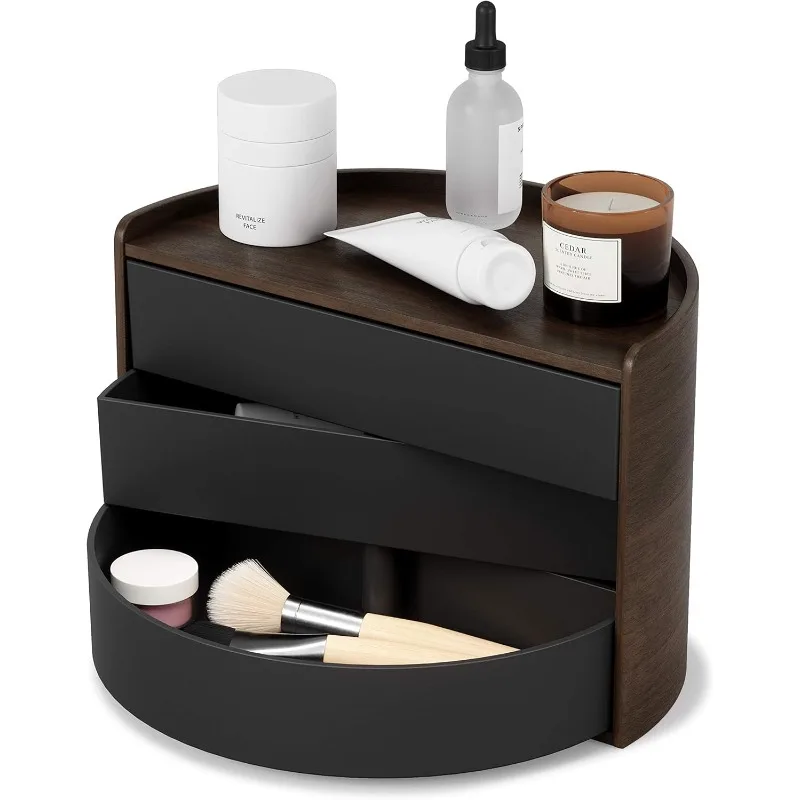 

Moona Storage Box Black/Walnut