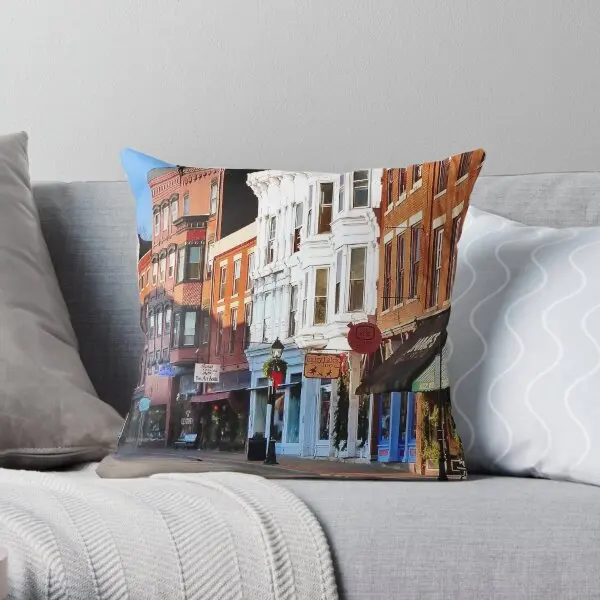 Main Street Galena Illinois  Printing Throw Pillow Cover Hotel Wedding Decorative Soft Cushion Pillows not include One Side