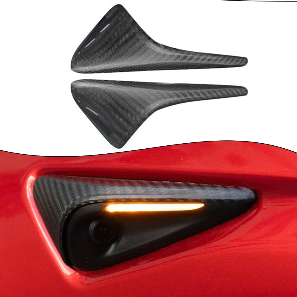 

Stylish Carbon Fiber Camera Cover for Tesla For Model 3 and For Model Y Perfect Fit for Enhanced Vehicle Protection