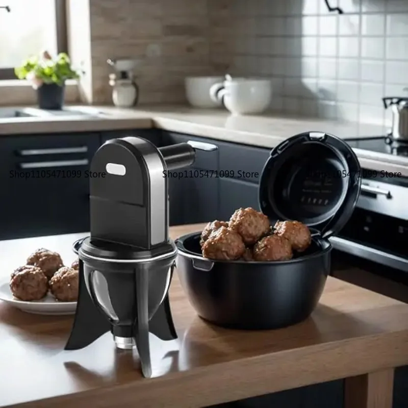 0.7L Handheld Electric Dough Ball Maker, for Arabic Sweet Luqaimat & Meatballs, Portable Kitchen Tool Model H001461