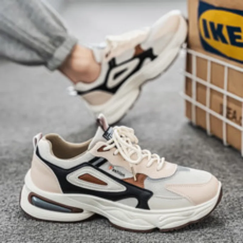 

Популярная легкая, нескользящая и износостойкая четырехсезонная повседневная спортивная мужская обувь 2025 года, качественная обувь для папы