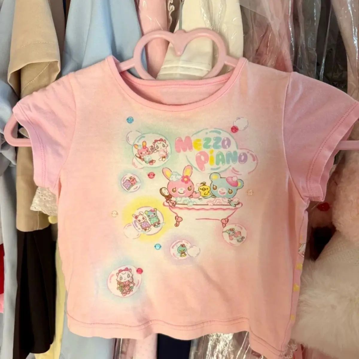 اليابانية لطيف Mp الكرتون المطبوعة الحلو فتاة الجرافيك تي شيرت Y2k أفضل الصيف قصيرة الأكمام تي شيرت للنساء ابنة الملابس #3