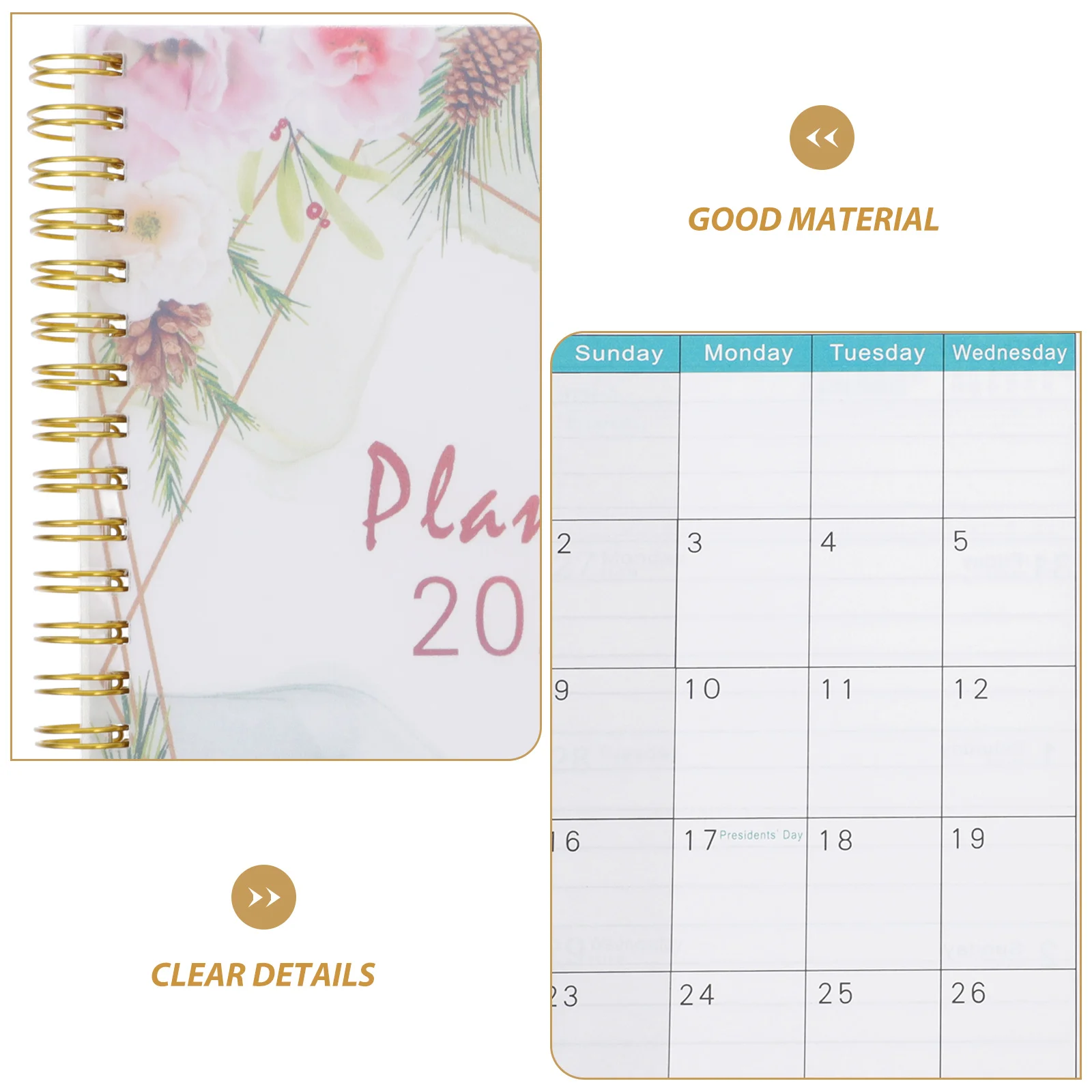 Weekly Planner 2025 Notebook Spiral Bound A5 Metal Coil Lesson Plan Book Academic Schedule Students School Supplies Paper