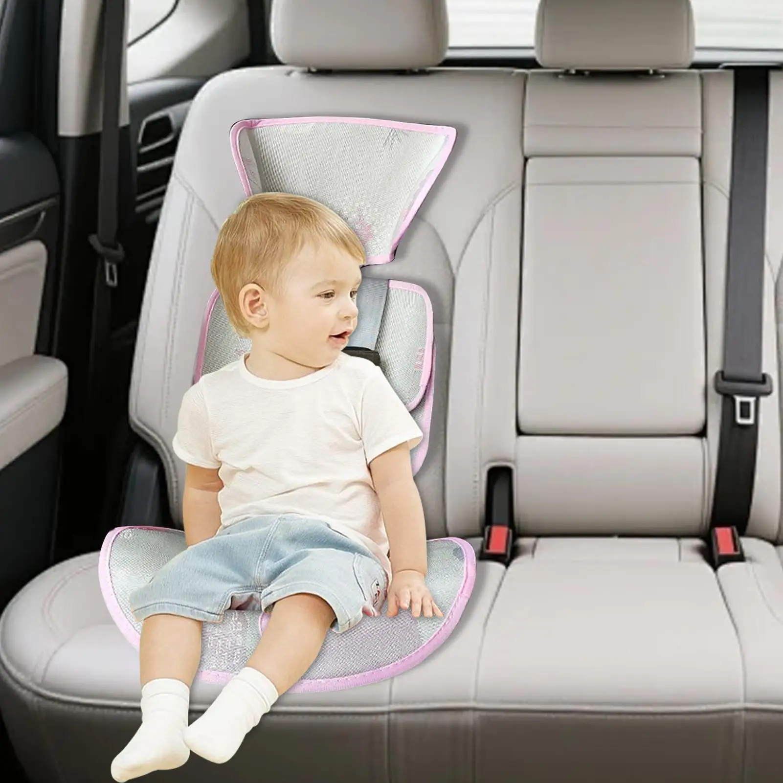 아기 쿨매트 유아용 의자 쿨패드 라탄 홈 베이비 쿠션 아이스 실크 쿨매트 (더운 날씨용) 자동차 유모차 실내외