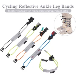 Cycling Reflective Ankle Leg Bands Outdoor Bicycle Running Band Trousers Pant Clip Strap Safety Fits Tightly Elastic Rope Buckle