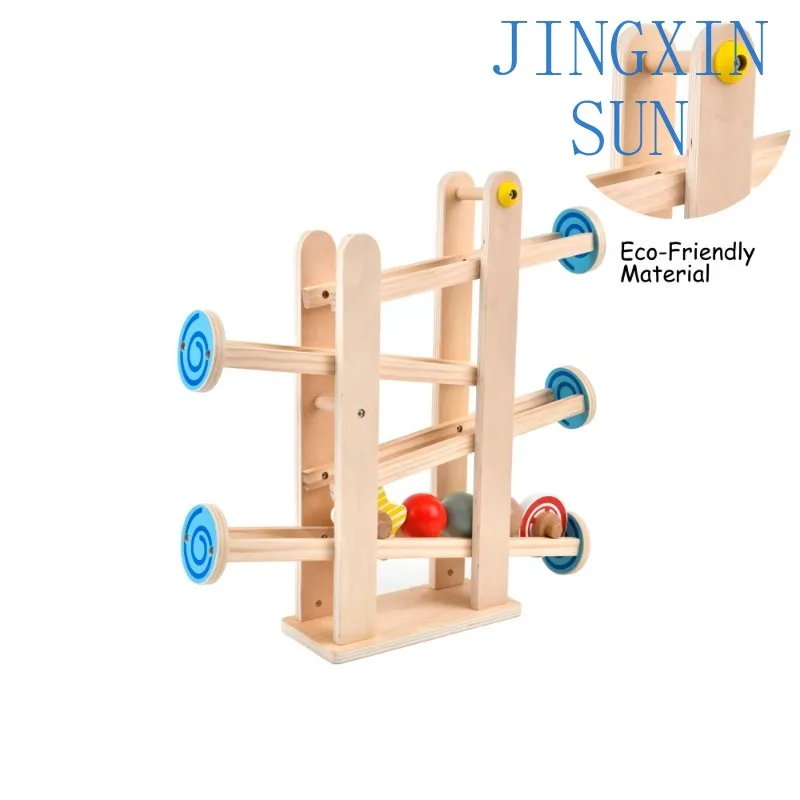 Drop Ball Toys Wooden Ball Early Development Toddlers 1-3 Year Old Running Ball Toys  Birthday Gifts