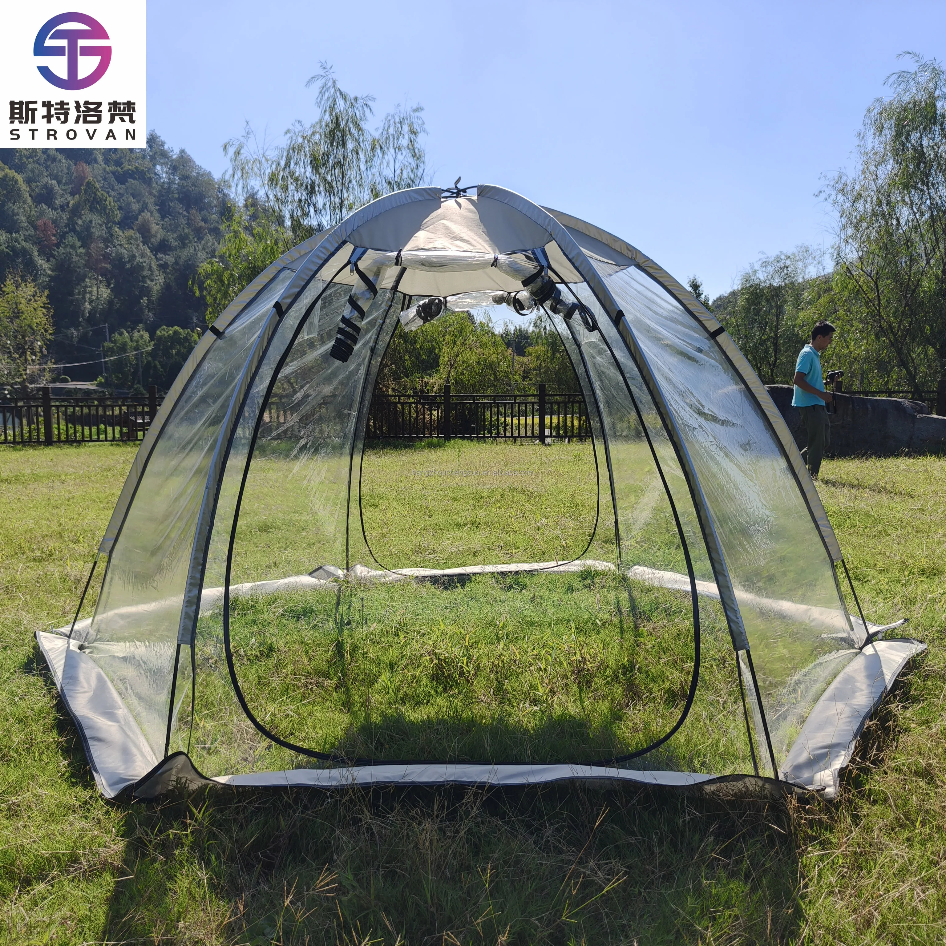 

STLF LZS Bubble Tent,6 Persons Garden Globe Tent,540 Degree Fully Transparent,Weatherproof and ColdProof Portable Camping Screen
