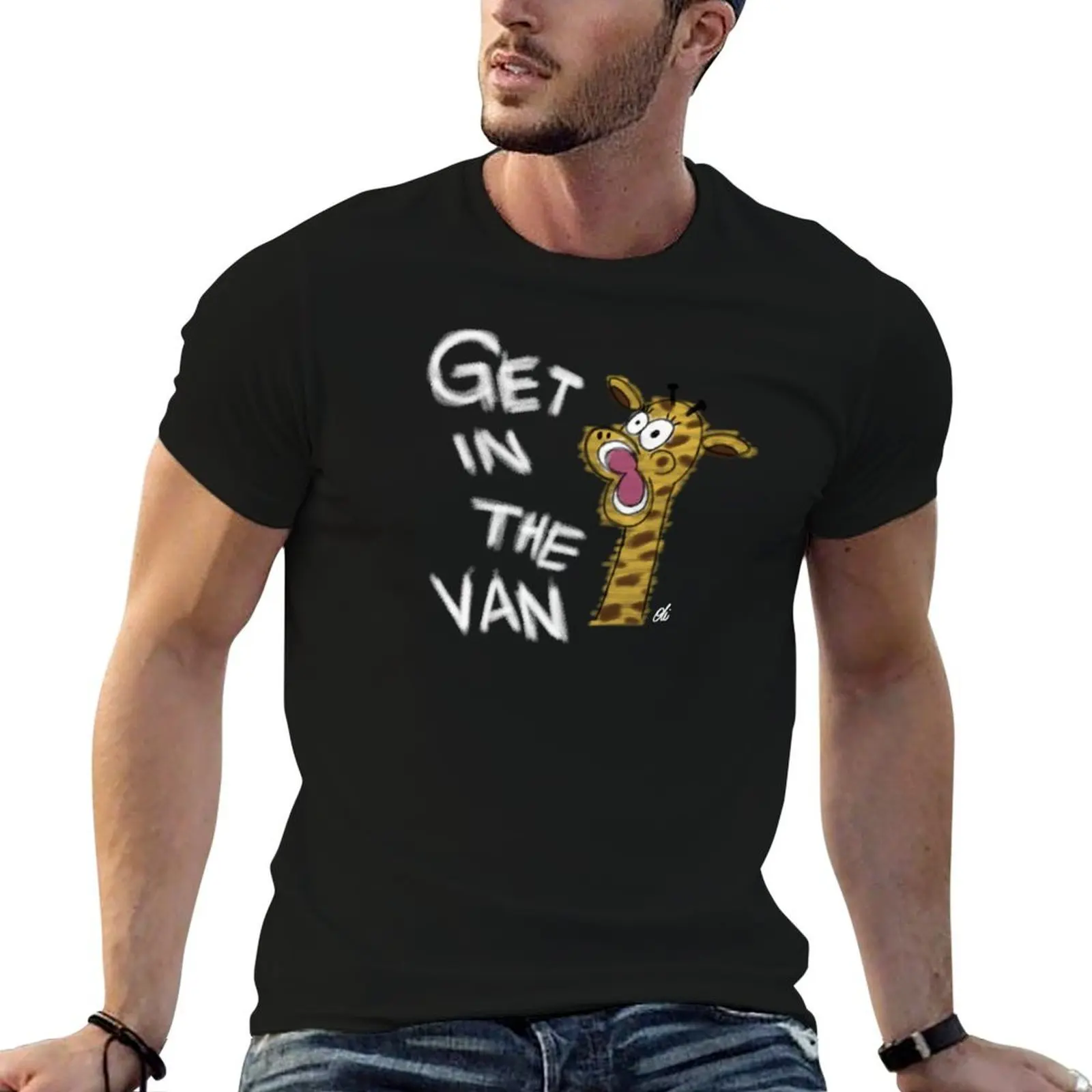 

Harold - get in the van white text T-Shirt t shirt personalised g man t shirts for men T-Shirt