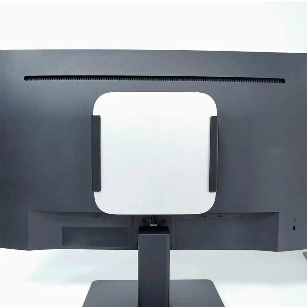 For Mac Mini M4 Metal Mount Under Desk Or Behind The Monitor Holder Space-Saving Bracket Heat Dissipation Rack