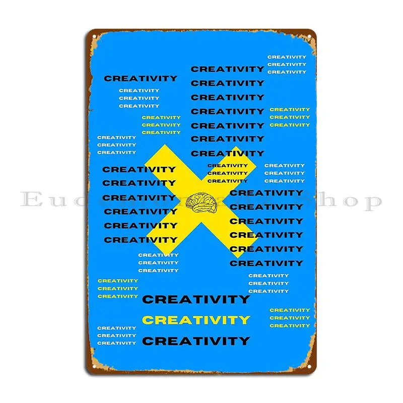 Creativity And Imagination Design Metal Plaque Poster Design Cinema Party Plates Custom Create Tin Sign Poster