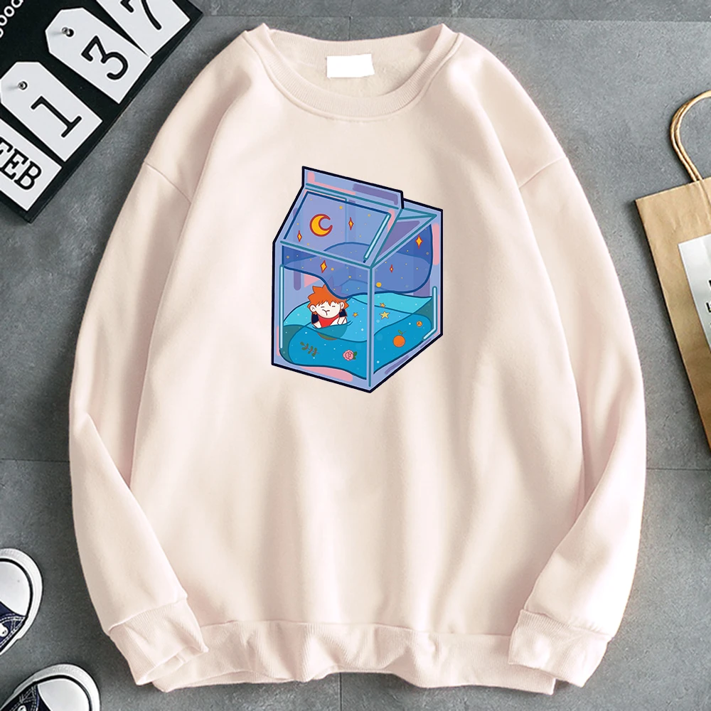 Hoody Hinata Shouyo Cute Cartoon Box Printing Mens Sweatshirt Thermal Vintage Men's Hoodie  Soft Brand Hoodies Punk Streetwear