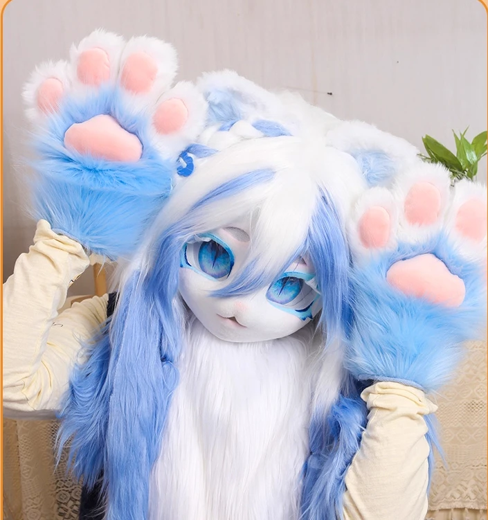 سلسلة Kigurumi للأطفال على شكل مخلب حيوان DIY مجموعة كاملة من المواد مجموعة إكسسوارات أزياء تنكرية فروي