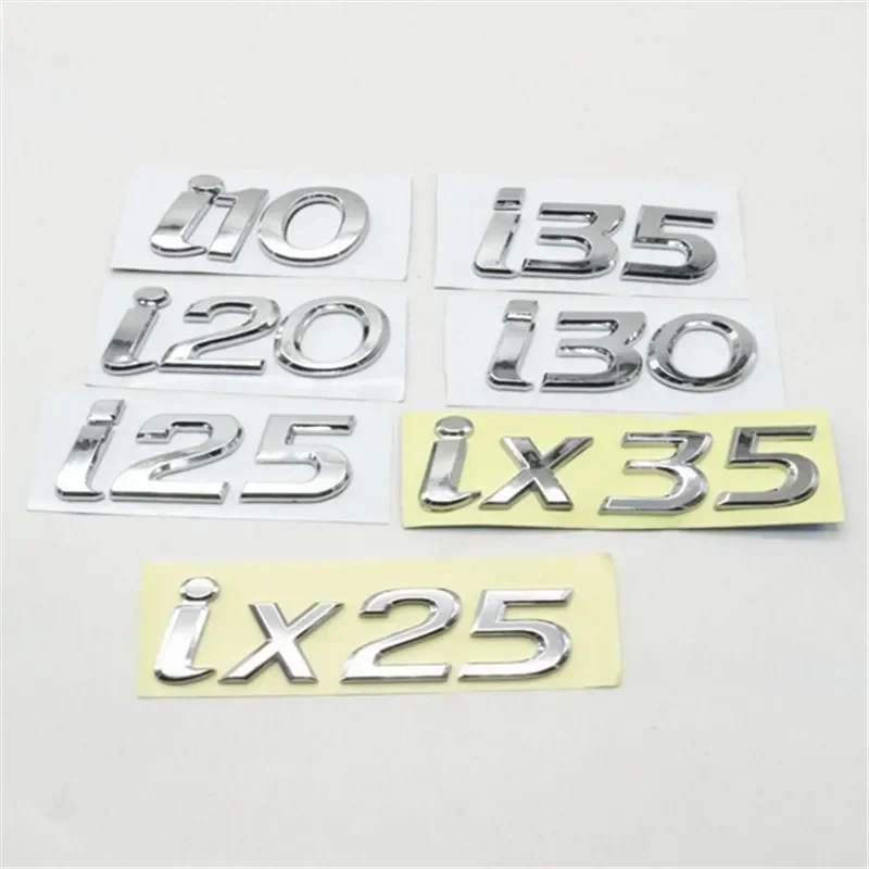 

Для i10 i20 i25 i30 i35 ix25 ix35 GLS Эмблема Хвостовая наклейка Наклейка ABS Хром Задний логотип Багажник Буква Табличка с именем Авто Стайлинг