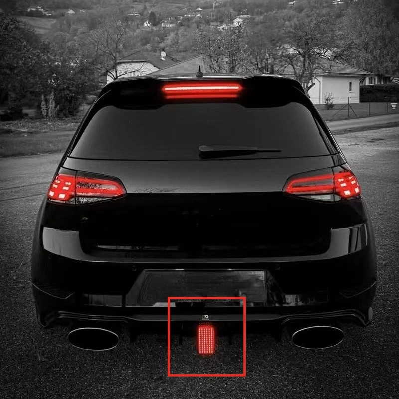 

Universal Fit Rear Spoiler Air Knives Rear Lip RS Drift Light M3/M4 Style High-Density LED F1 Brake Light Exterior Mod Accessory