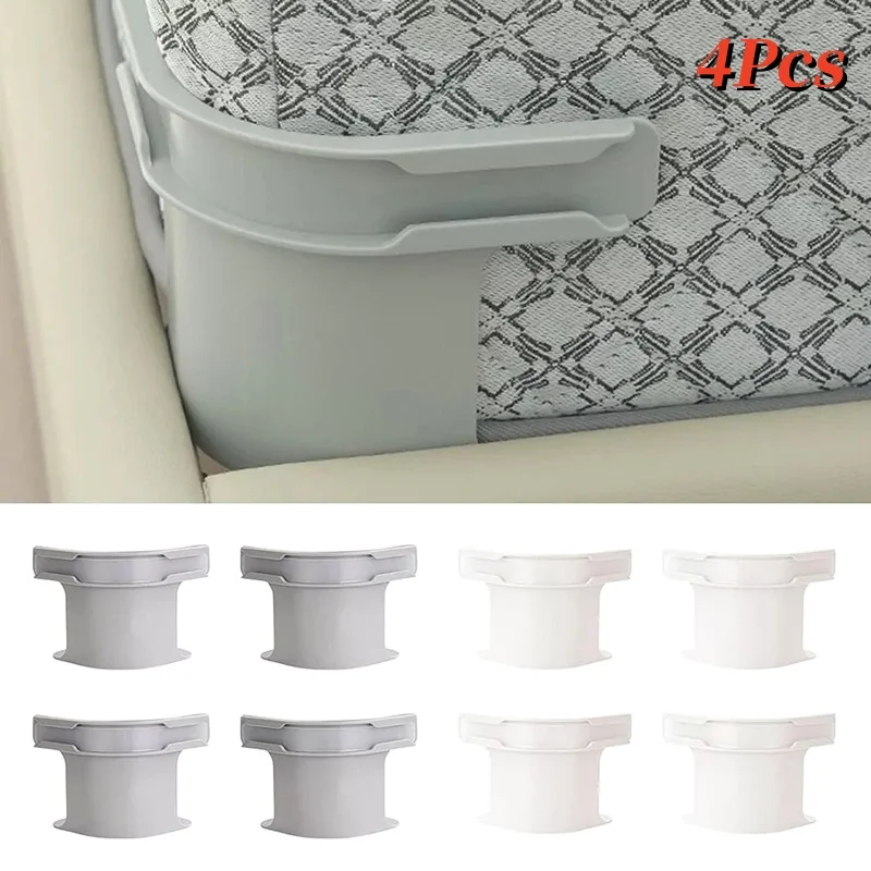 4pcs Bed Sheet Fixing Clip Bed Cover Fastener Quilt Sheet Straps Holder Clips Invisible Non-slip Fixing Device Bedsheet Grippers