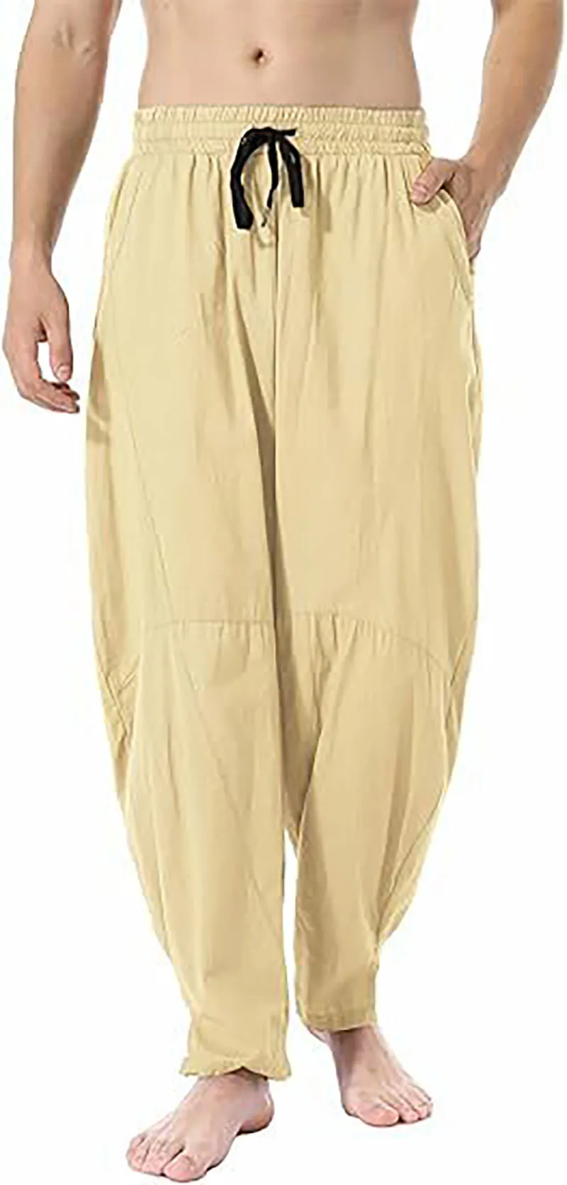 

Новые мужские повседневные брюки на весну и лето, свободные повседневные брюки большого размера с разрезами на манжетах, удобные спортивные брюки