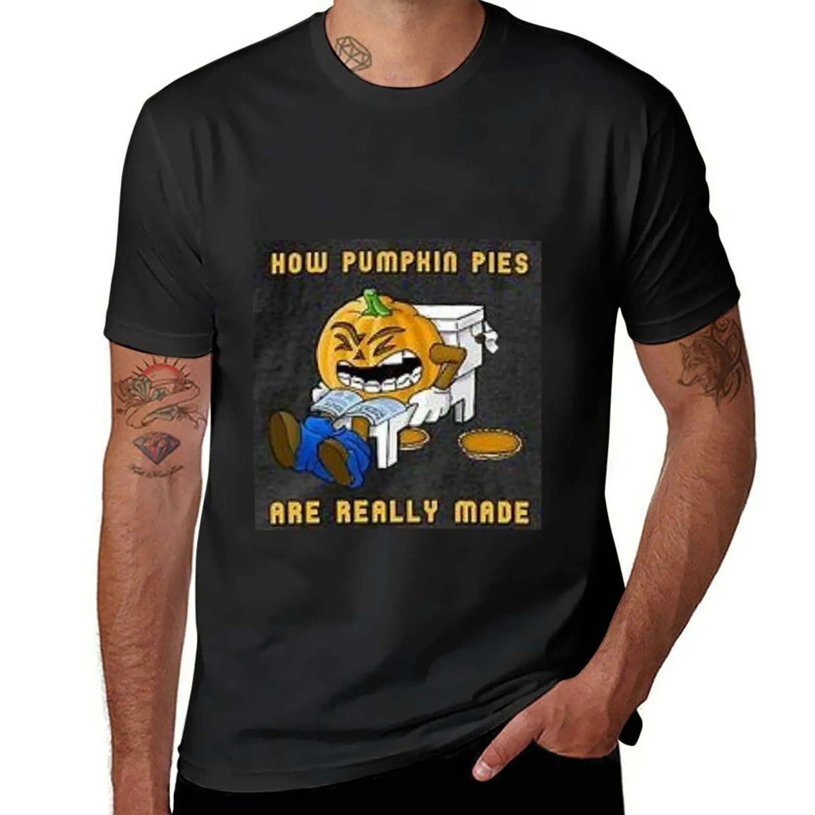 

How pumpkin pies are made T-Shirt Blouse hippie clothes oversized plain black t shirts men