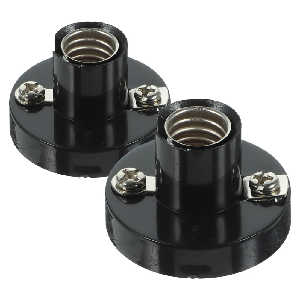 

2 Pcs Flat Headlight Holder Lamp Bulb Socket Replacement Repair Base Household Ceiling Fixture