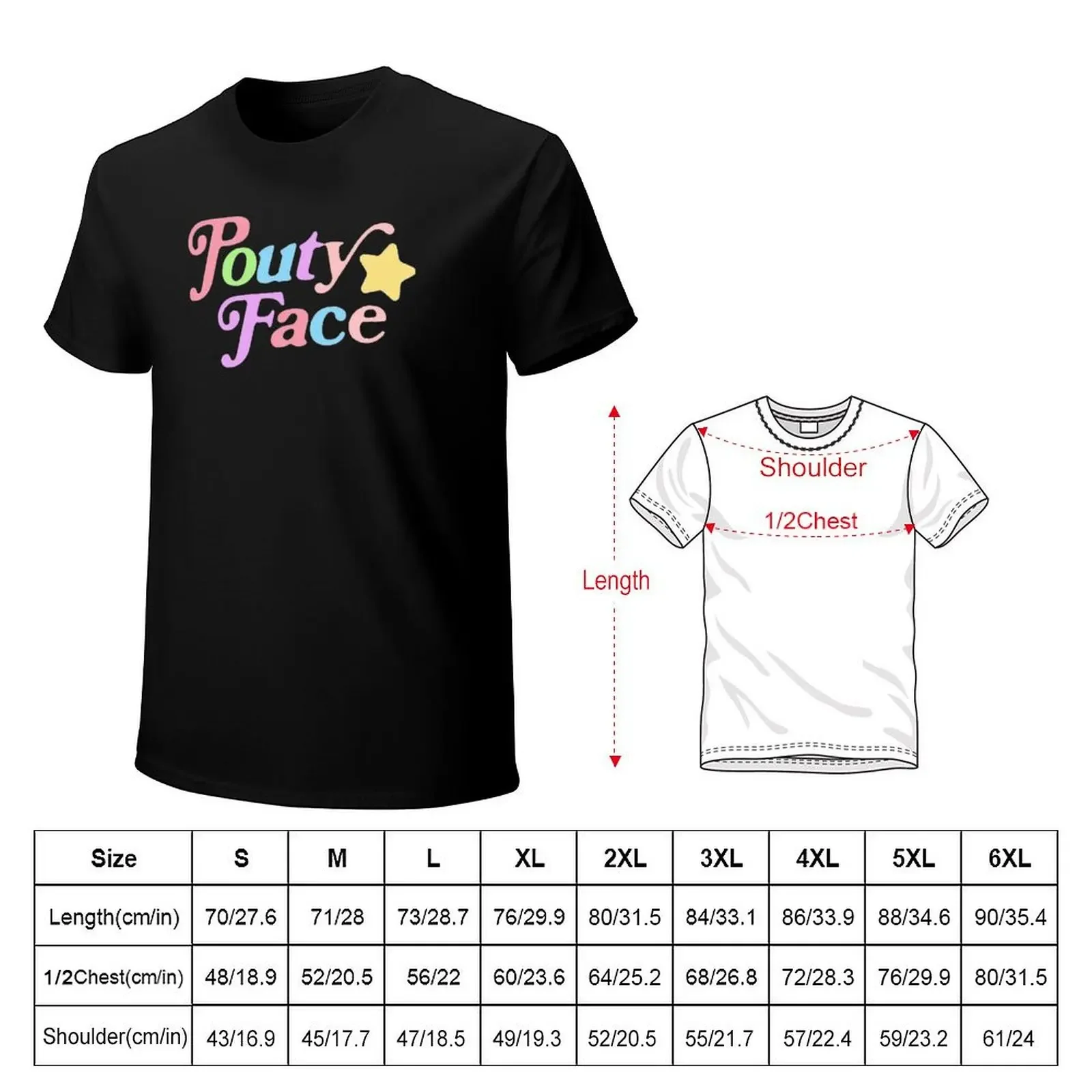 pouty face T-Shirt plus sizes graphic tee shirt cheap stuff plus size clothes designer t shirt men