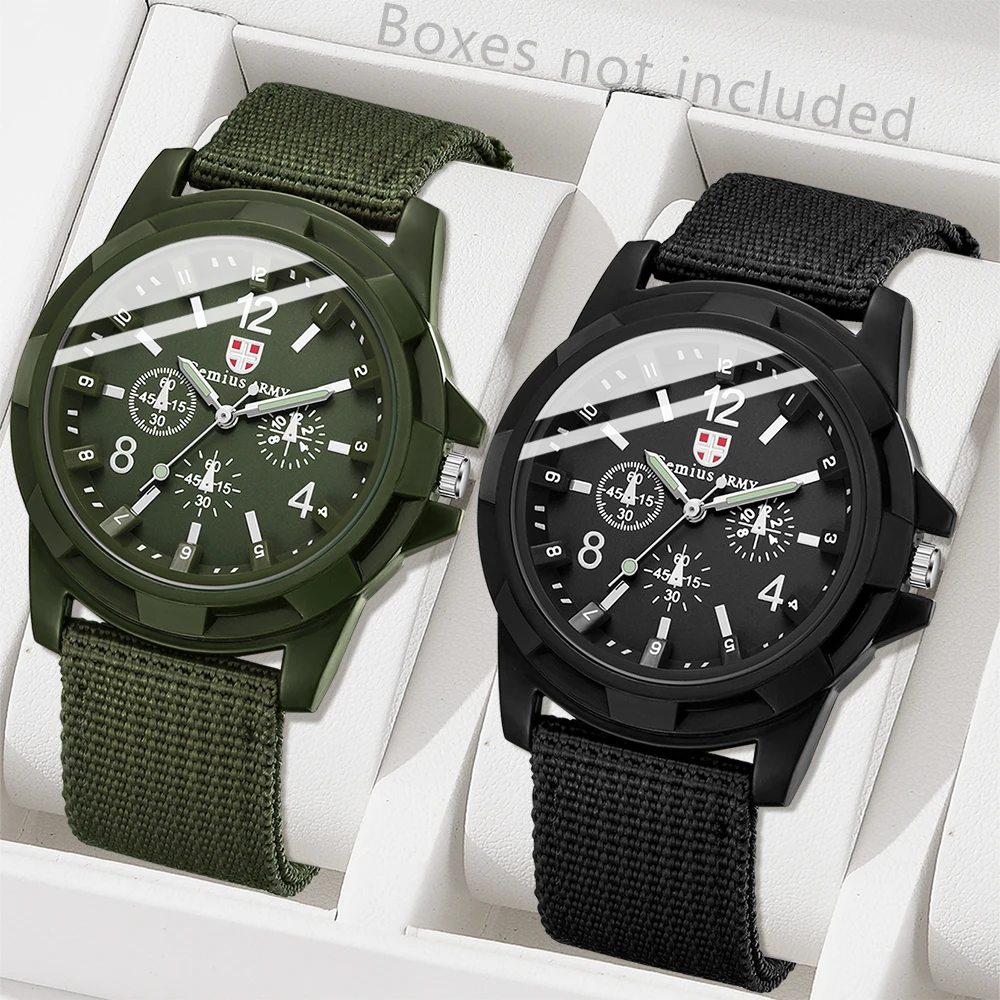 2PCS Men's Watch Set Fashion Trend Versatile Simple Digital Scale Dial Quartz Watch Set Daily Clothing Matching Holiday Gifts