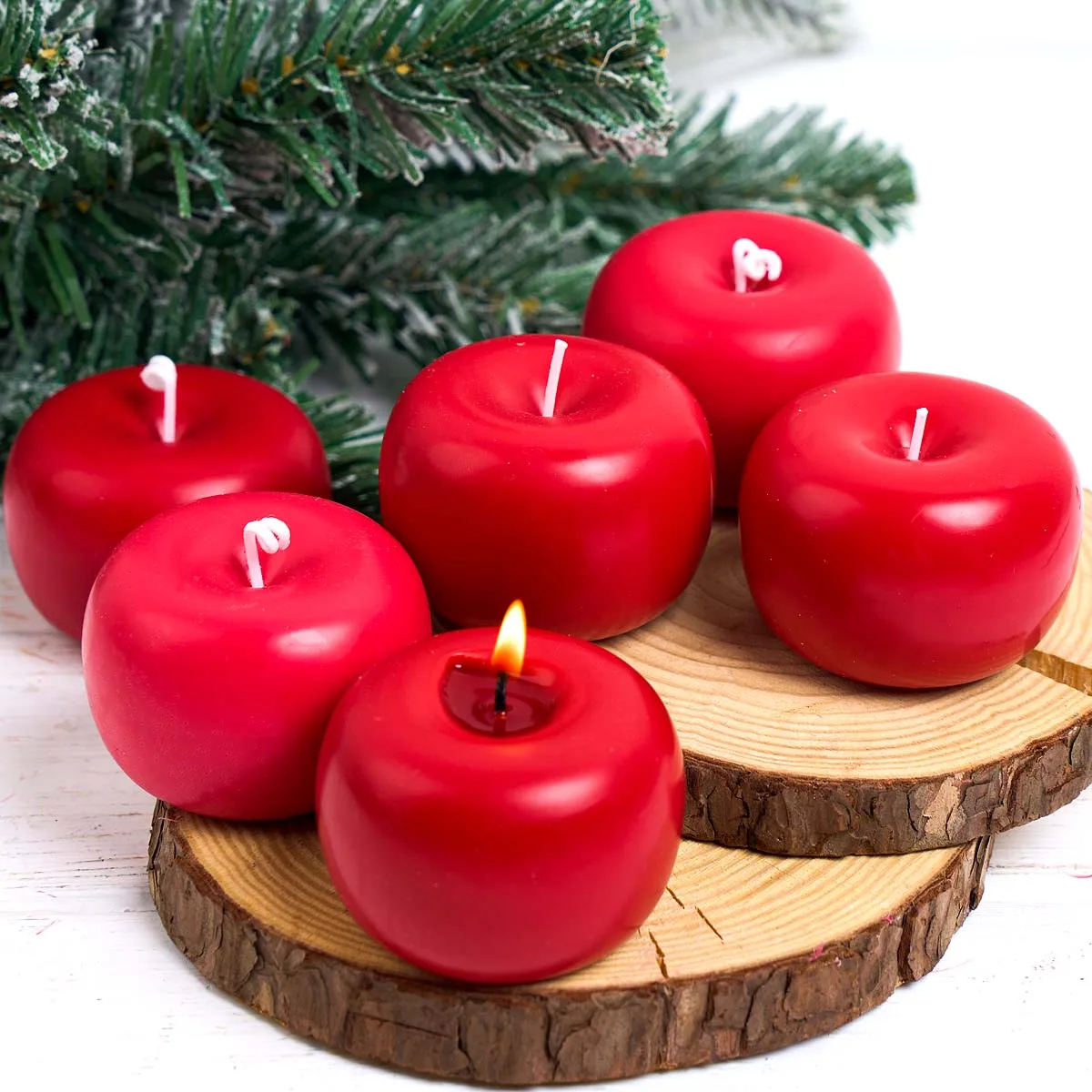 Simulation Apfel Kerze Silikon Form DIY Handgemachte Aromath Seife Gips Harz Handwerk Casting Formen Hause Weihnachten Dekor Liefert