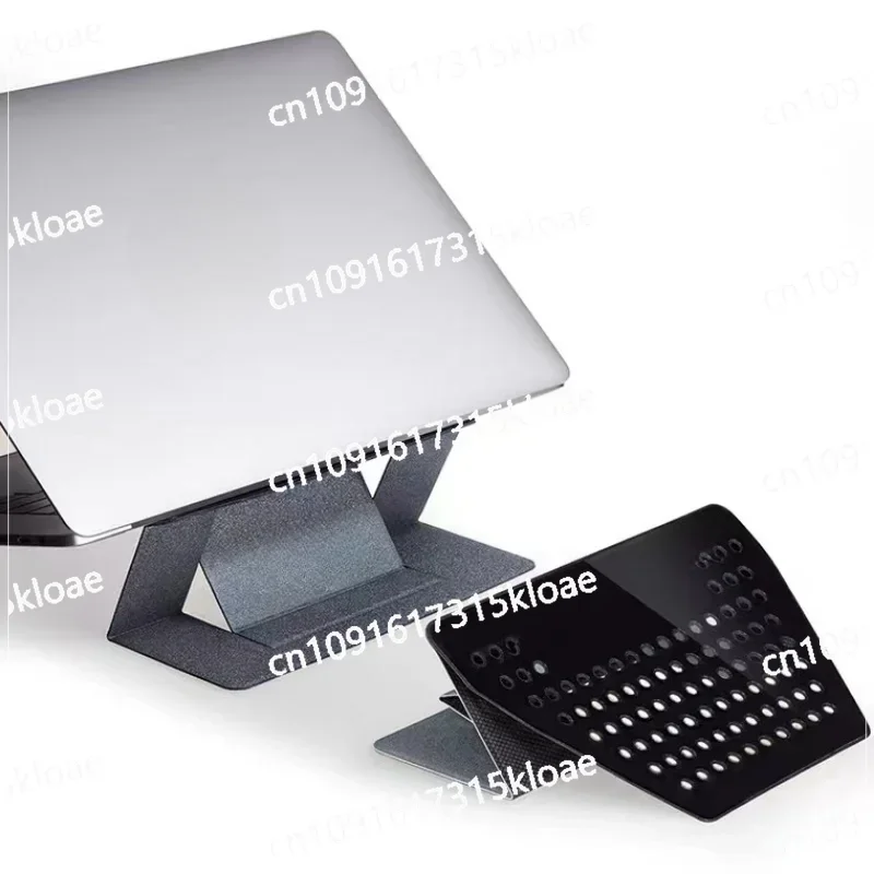 Laptop holder, desktop height increase, heat sink, invisible portable bracket, paste type.