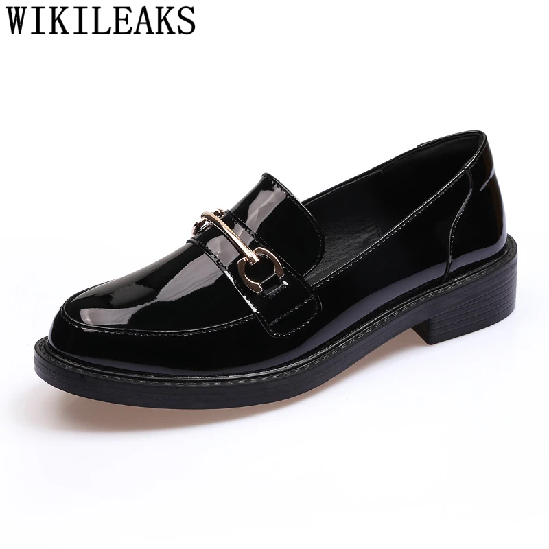 Oxford Shoes For Women Loafers Women Black Shoes For Women Female+shoes Fashion Zapatos Casuales De Mujer Bayan Ayakkabi Scarpe image 2