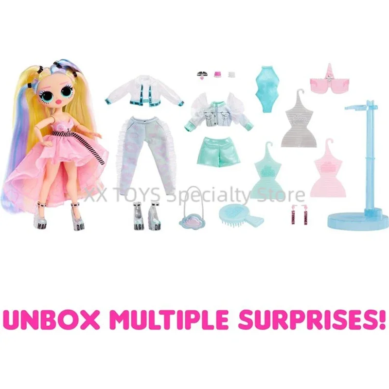 

L.O.L. Surprise! OMG Sunshine Makeover Stellar Gurl Color-Changing Surprise Fashion Doll Girl Dress-up Toys Birthday Gift Set