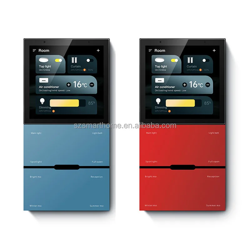 ZXHK G4 Tuya Smart Home Center Control Panel With Zigbee Gateway Home Automation Scenes Touch Screen Wall Mounted Stereo Touch P