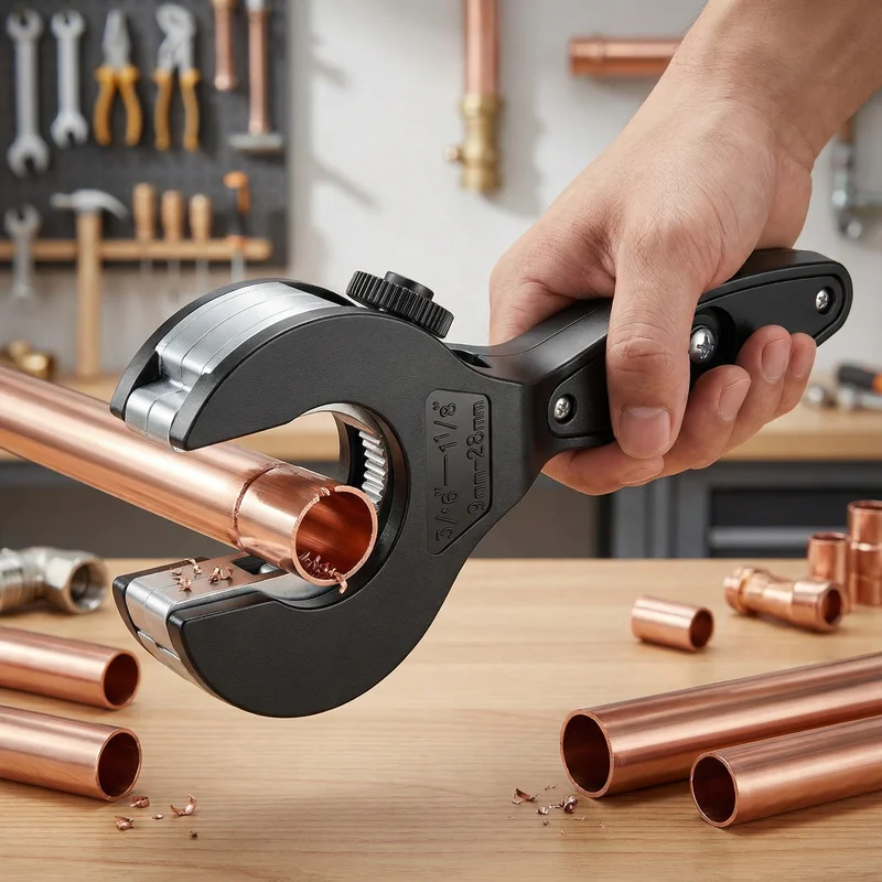 

Ratcheting Tubing Cutter 8-29mm Universal Pipe Cutter Stainless Steel Copper Aluminium Ratchet Scissors Hose Cutting Hand Tools