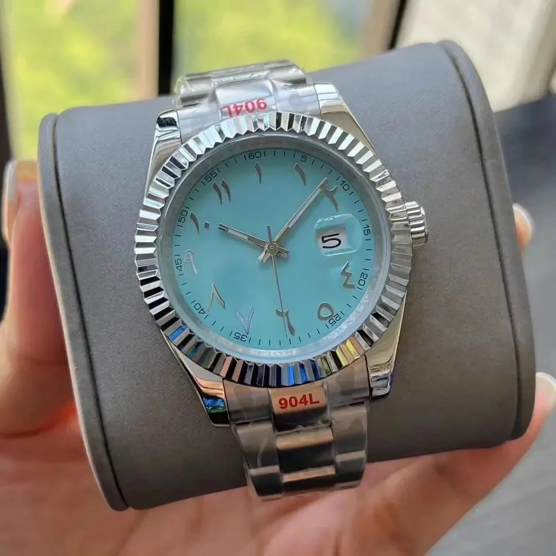Luxe Nieuwe Automatische Horloge voor Mannen Mechanische Horloges 904L Roestvrij Staal Zwart Blauw Rome Wijzerplaat 36mm 41mm