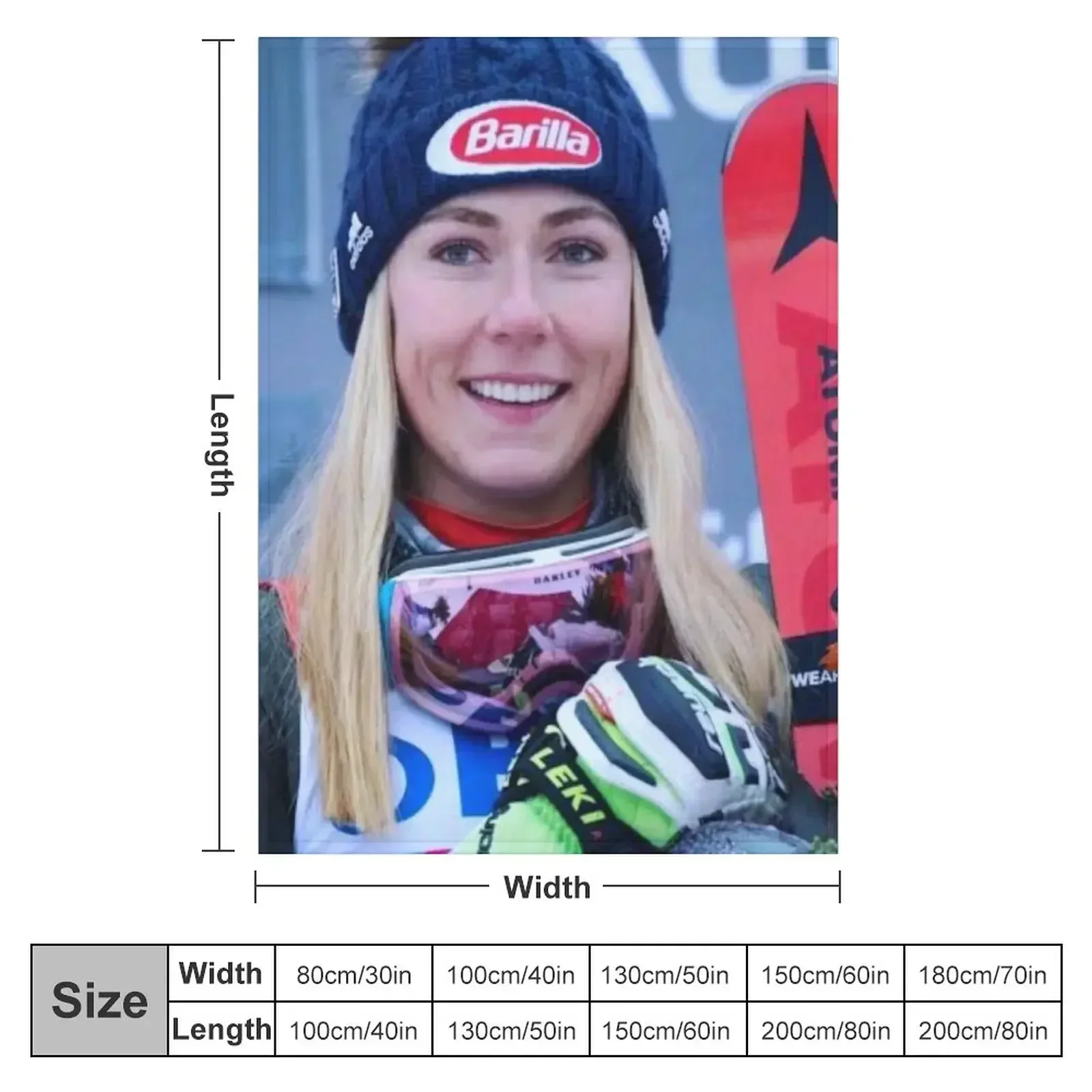 Mikaela shiffrin Throw Blanket Blankets For Sofas Blankets Sofas Of Decoration Winter beds Blankets