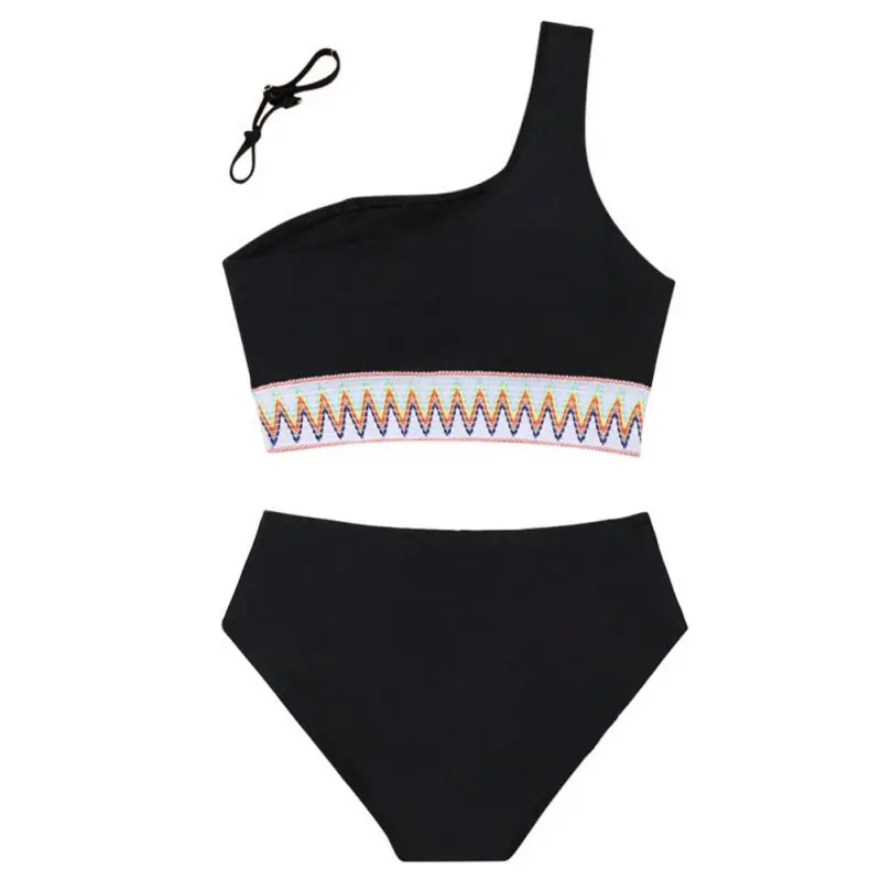 

Летние детские костюмы для девочек Bikinies, модный уличный купальный топ + брюки, наряды