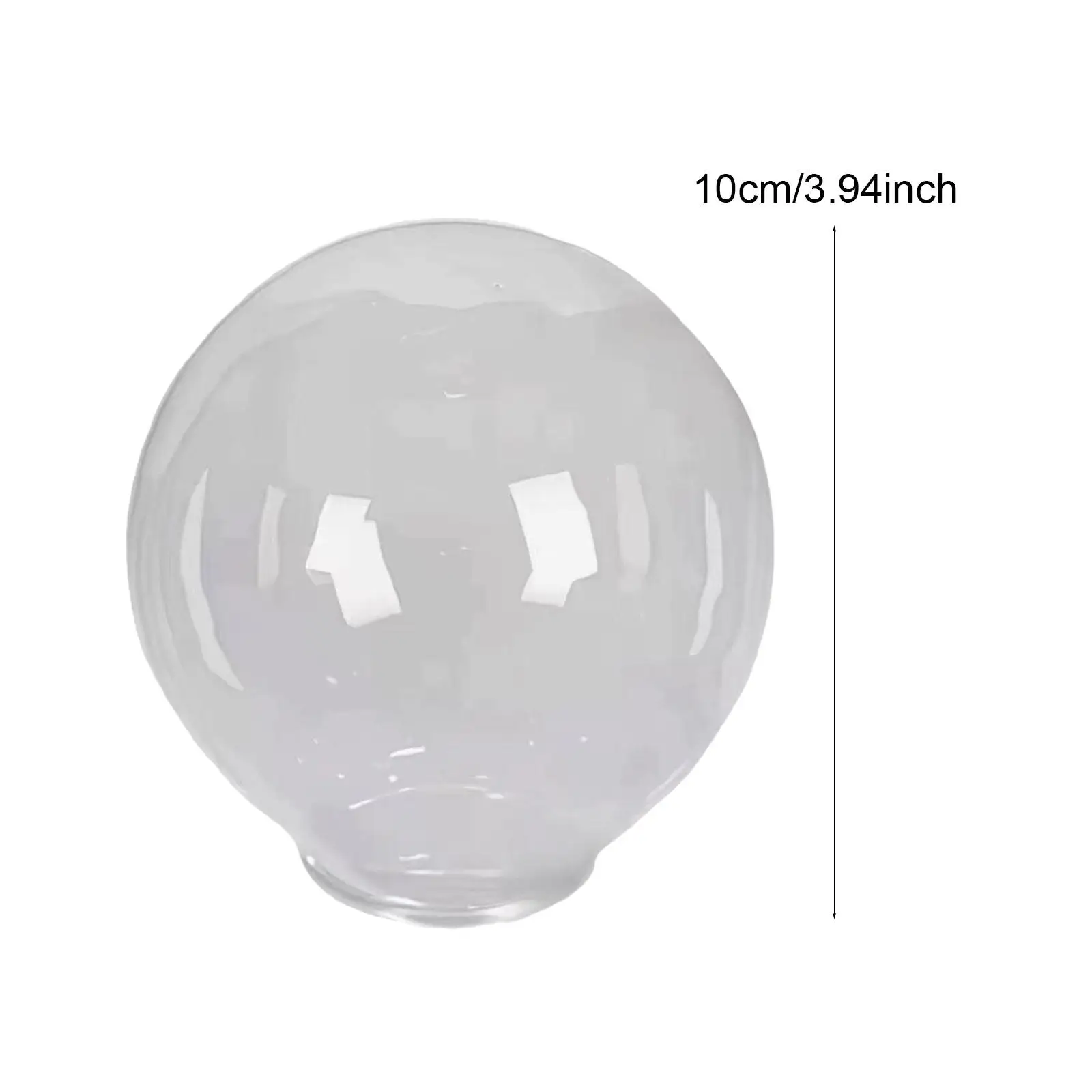 Clear Acrylic Globe Lampshade Outdoor Lamp Shade Replacement Weatherproof Decorative Cover for Patio Streetlight