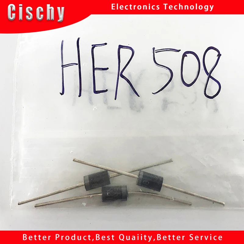 20PCS/lot Rectifier Diode HER108 HER208 HER307 HER308 HER508  FR307 FR607 SF16 SF56 SF54 DO-27 In Stock