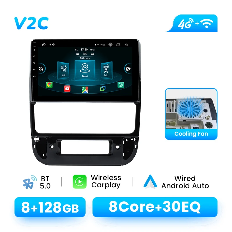 9 Inch Android 14 Autoradio Voor Peugeot 406 1999-2004 Draadloze CarPlay Android Auto GPS IPS Scherm DSP AI Spraakbesturing 4G LTE