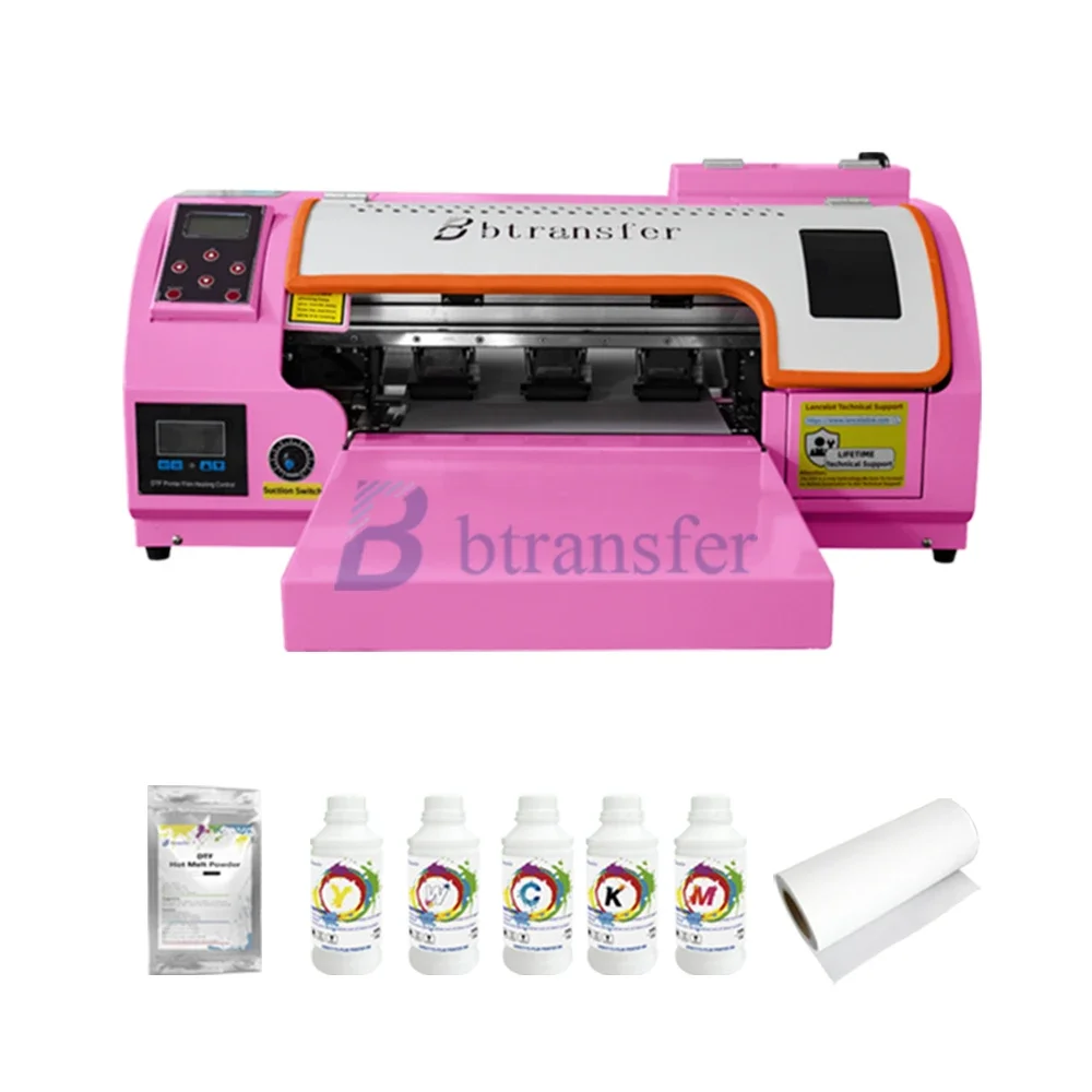 mini 13 inch dtf printer transfer xp600 desktop dtf textile single head printer roll to roll digital printing A3 sheet pet film