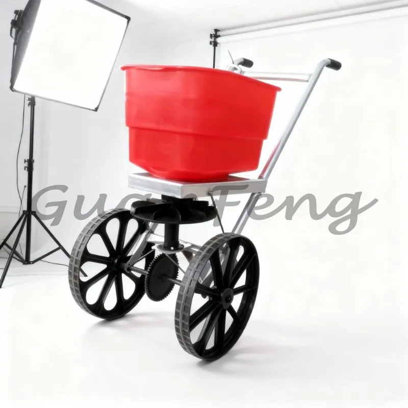 Hand Push Fertilizer Spreader, Agricultural Manual Fertilizer Broadcasting Basket, Portable Handheld Fertilizing Tool