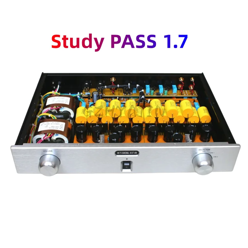 YiSheng  Study PASS 1.7 Preamp Level FET full Balance Preamp Perth HIFI Preamplifier All Aluminum classic 40W type-R transformer