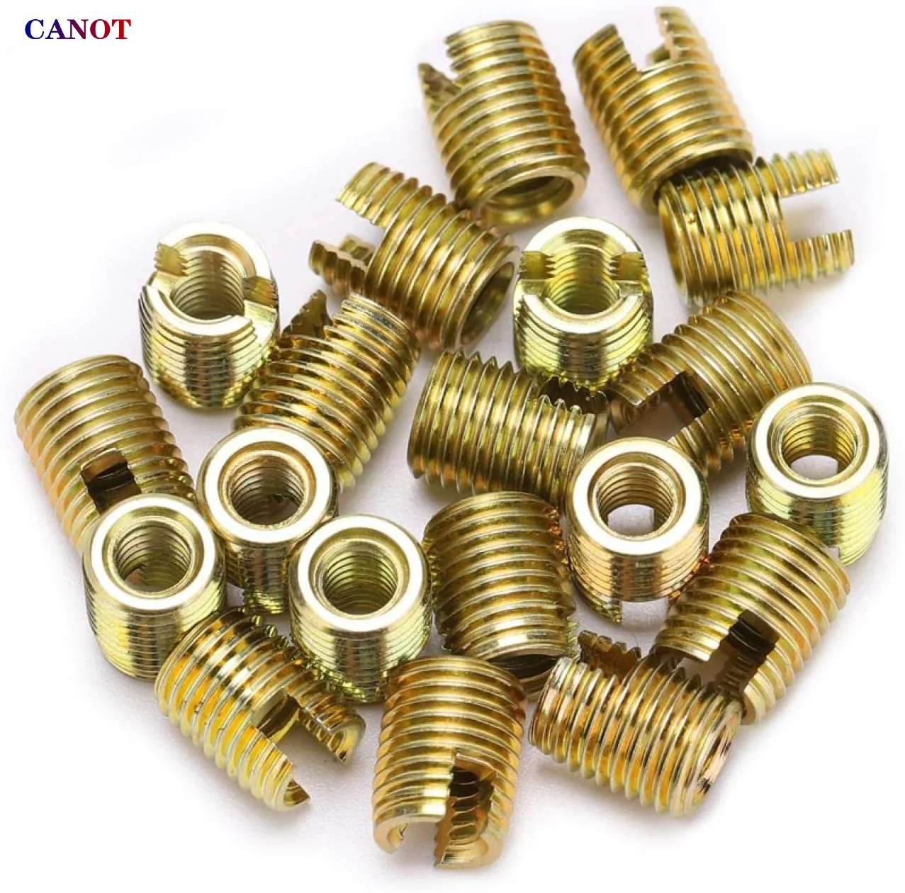 M2 M2.5 M3 M4 M5 M6 M8 M10 M12 M14 M16 Stainless/ Carbon Steel Metal Thread Repair Insert Self Tapping Slotted Threaded Nut